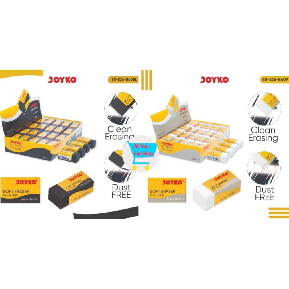 

Penghapus Pensil Joyko Original Penghapus Karet Kecil Hitam Putih Aksesoris Sekolah