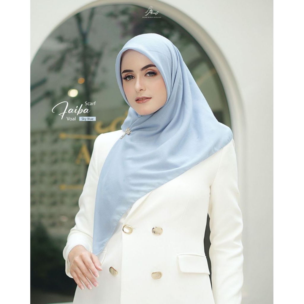 ARRAFI- HIJA SEGI EMPAT POLOS VOAL, HIJAB SEGI EMPAT, JILBAB SEGI EPAT BAHAN VOAL PREMIUM