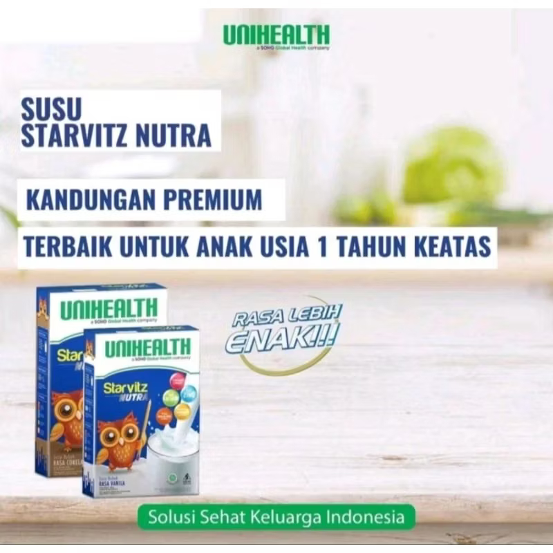 Susu Starkidz Nutra Nutrisi Anak Hebat Rasa Vanila Dan Cokelat Unihealth