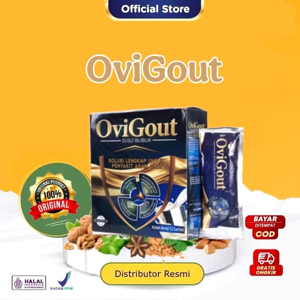

OviGout Susu Asam Urat Original - Solusi Lengkap Untuk Asam Urat Kolesterol & Nyeri Sendi Halal BPOM
