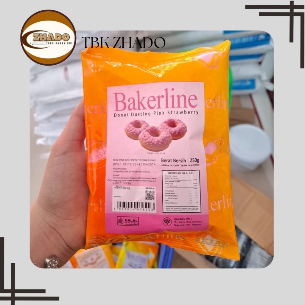 

Bakerline Donut Dusting 250gr Gula Donat Aneka RasaTaburan Donat,