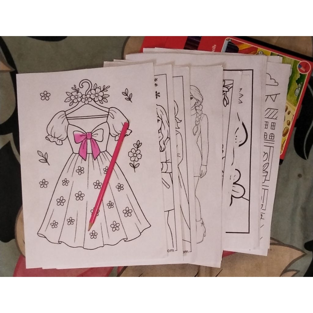 

Kertas Mewarnai Anak / Coloring Paper Random A4 (20 lembar) COD