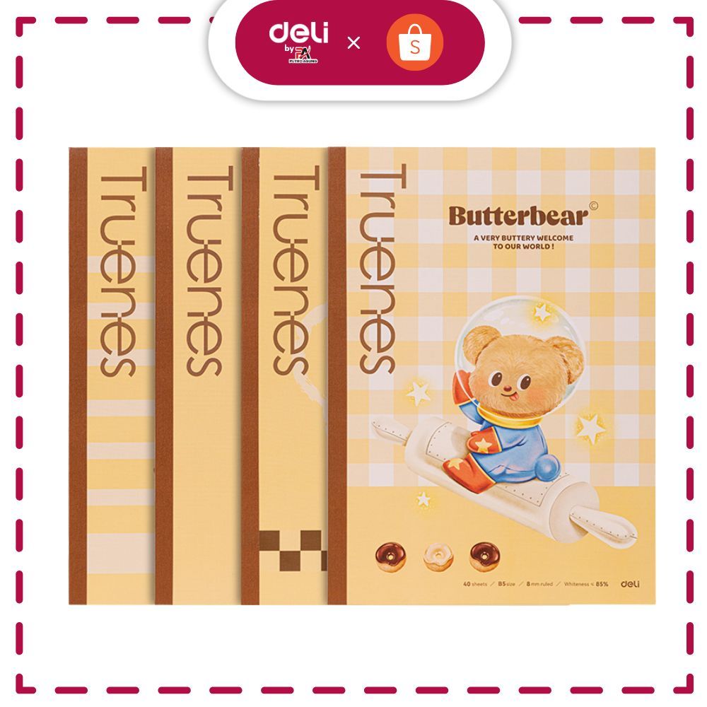 

Deli Butter Bear Softcover Notebook HY202