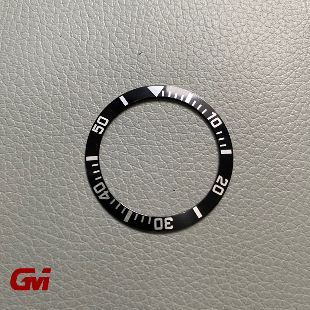 insert bezel seiko 10 bar black  insert bezel skx007 skx 031 / 033 submariner 38mm 10 bar black seik