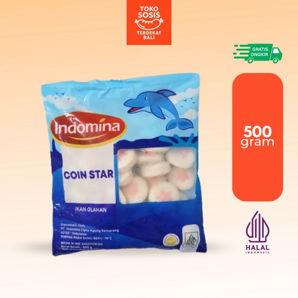 

Indomina Coin Star 500 gram | Olahan Ikan