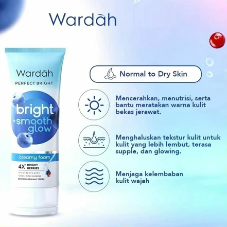 Wardah Perpect Bright Smooth Glow Foam 50ml