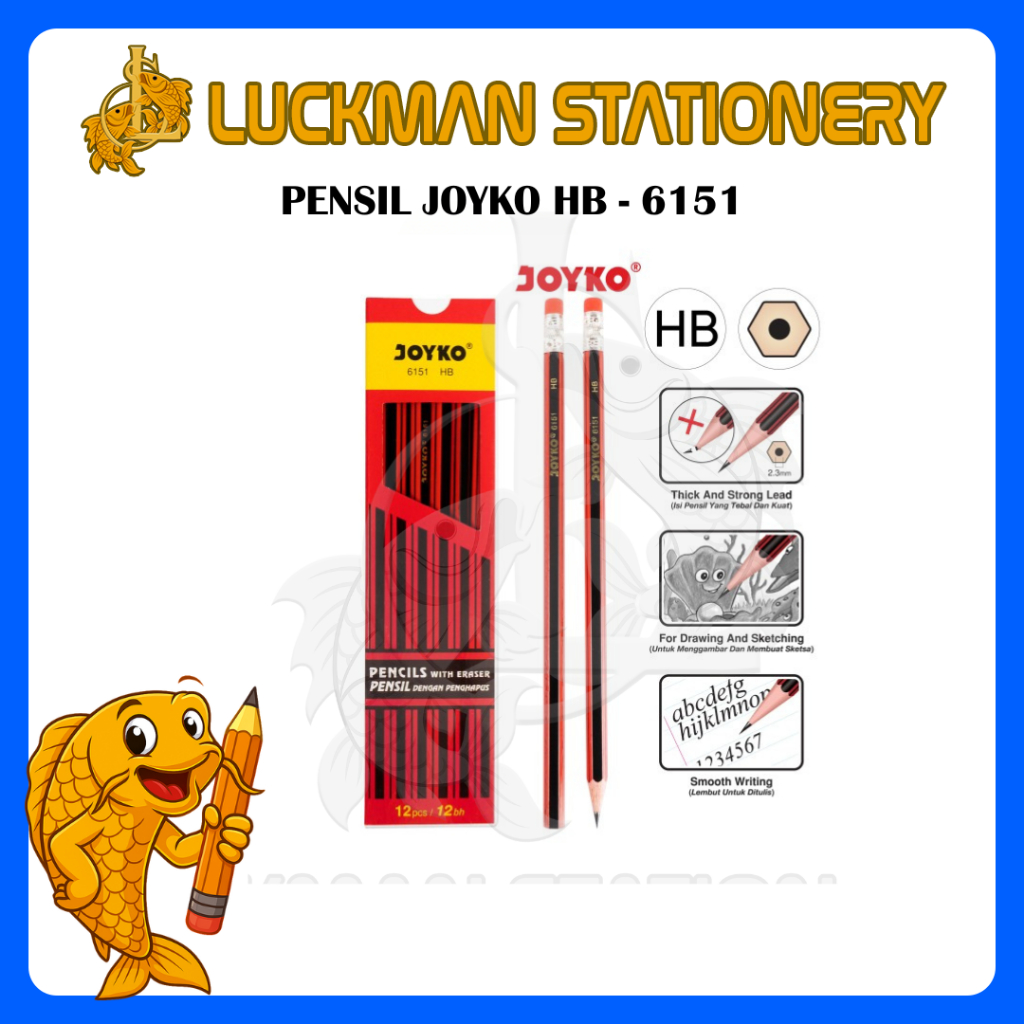

LUCKMAN STATIONERY - PENSIL JOYKO HB 6151 (Pack)