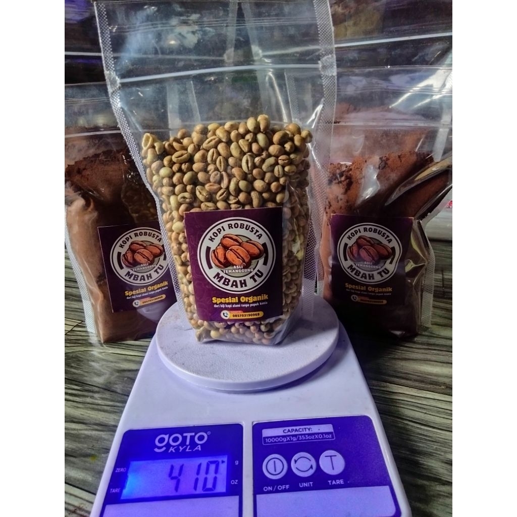 

biji kopi lanang greenbean robusta temanggung 400gram, 100% pilihan petik merah @bijikopilanang #robustatemanggung