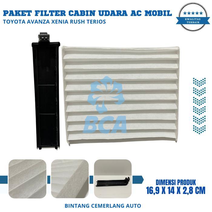 Paket Tutup dan Filter Kabin AC Mobil Toyota Avanza Xenia Terios Rush