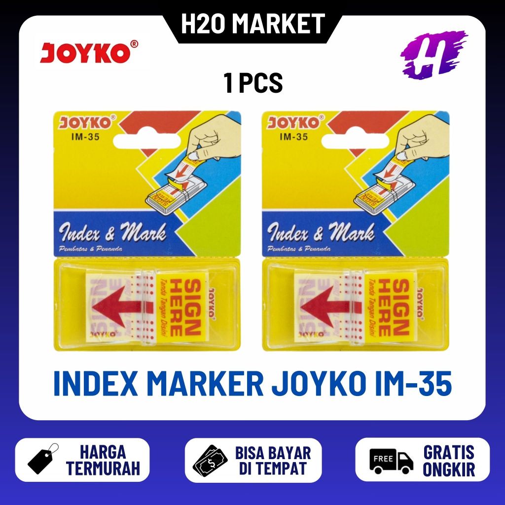 

❤️H2O❤️ Index & Mark / Pembatas / Penanda Joyko Im-35 / Sign Here