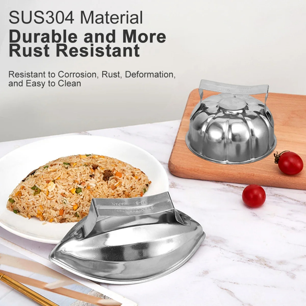 Flower Shape Omurice Mold/Cetakan Telur Dadar Gaya Baru/Omurice Mold Cetakan Nasi Bentuk Pepaya