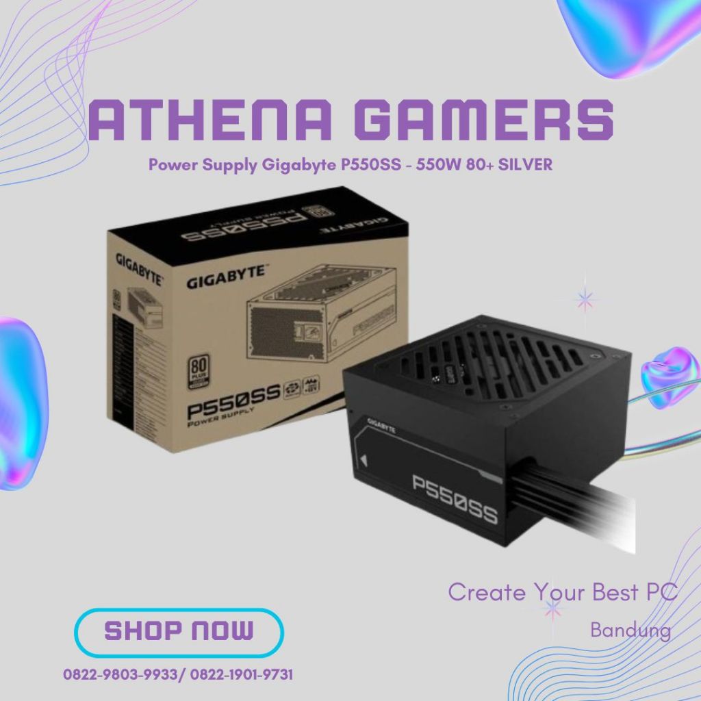 Power Supply Gigabyte P550SS - 550W 80+ SILVER | ATHENA GAMERS