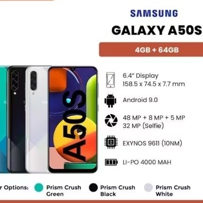 SAMSUNG A50S SECOND 4/64 NFC AMOLED