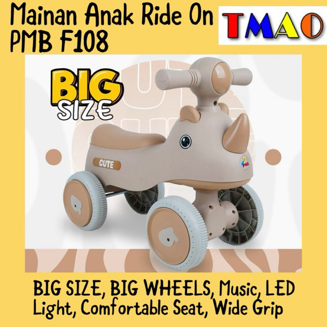 PROMO Mainan Anak Mobil Dorong Ride On IORA TM09 PMB CUTE F108 Motoran F105 F106 F107 F108 ET2134