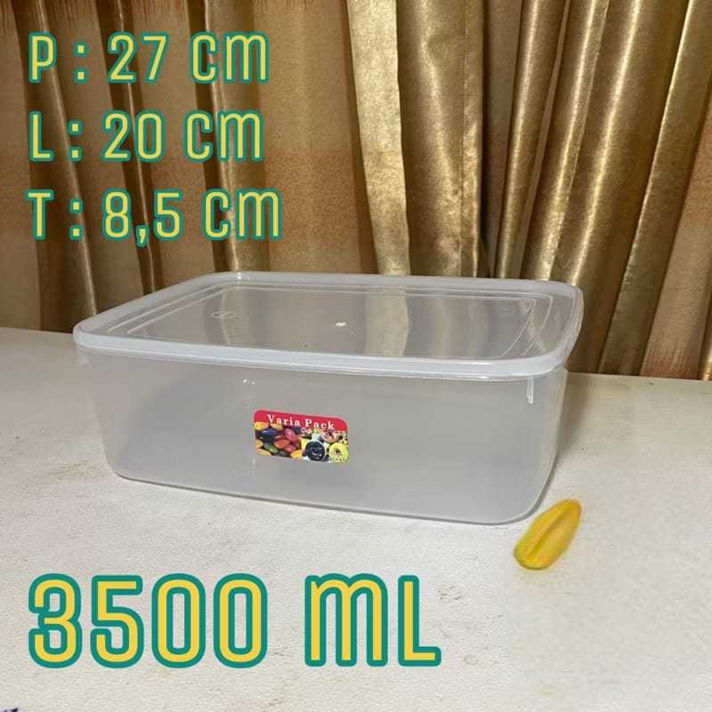 Varia Pack 3500 ml 5000 ml  Box/Kotak/Container/Toples Makanan Kue Donat Kandang Reptil Box Donat Va