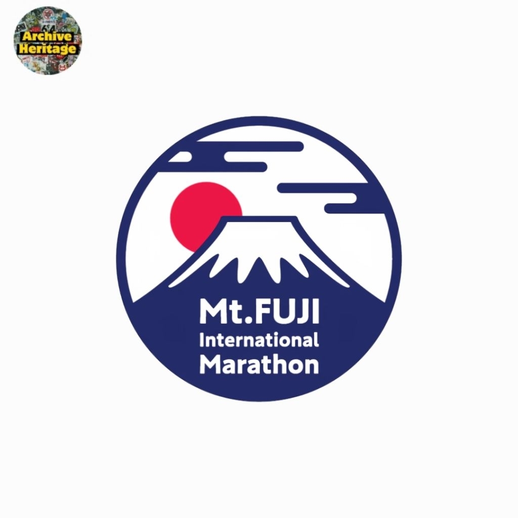 

sticker MT.Fuji International Marathon rounded stiker