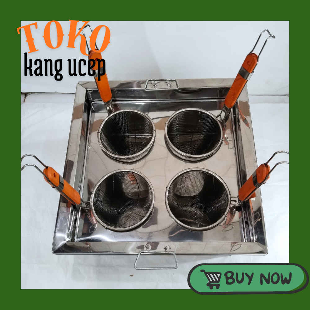 Dandang Kotak Mie Ayam Kocok Lubang 4 Stainless