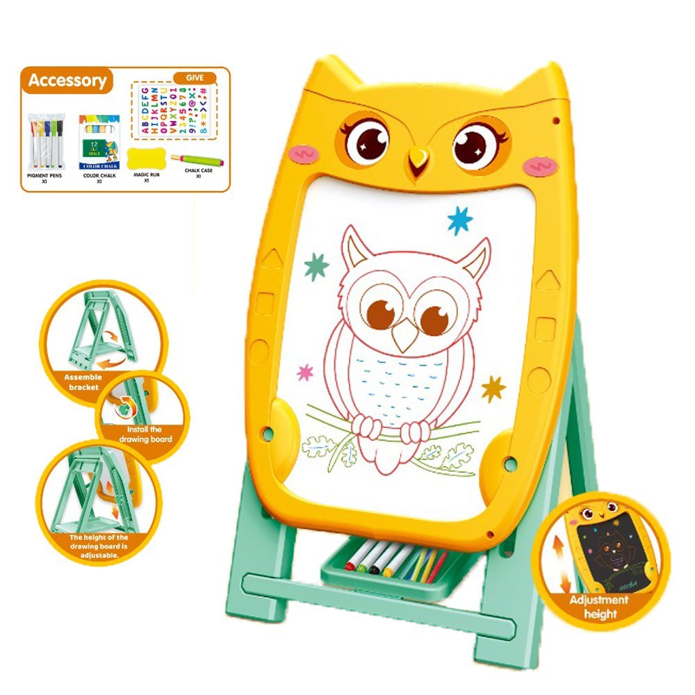 

[Hero] Papan Tulis Serbaguna Belajar Menggambar & Menulis - Writing Board & Drawing 3 in 1