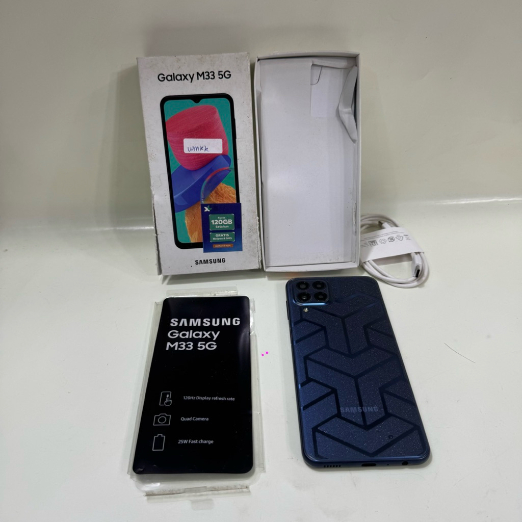 Samsung Galaxy M33 6 /128GB Fullset Second Garansi Resmi