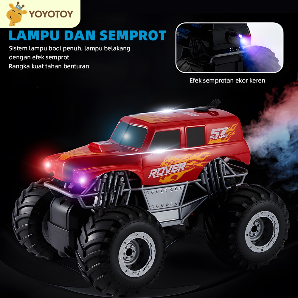 Mobil Semprot 4WD Dengan Remote Control Mobil Remote Control Anak Laki-Laki Mainan Dengan Cahaya Dan