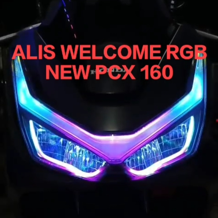 LAMPU ALIS WELCOME RGB NEW PCX 160