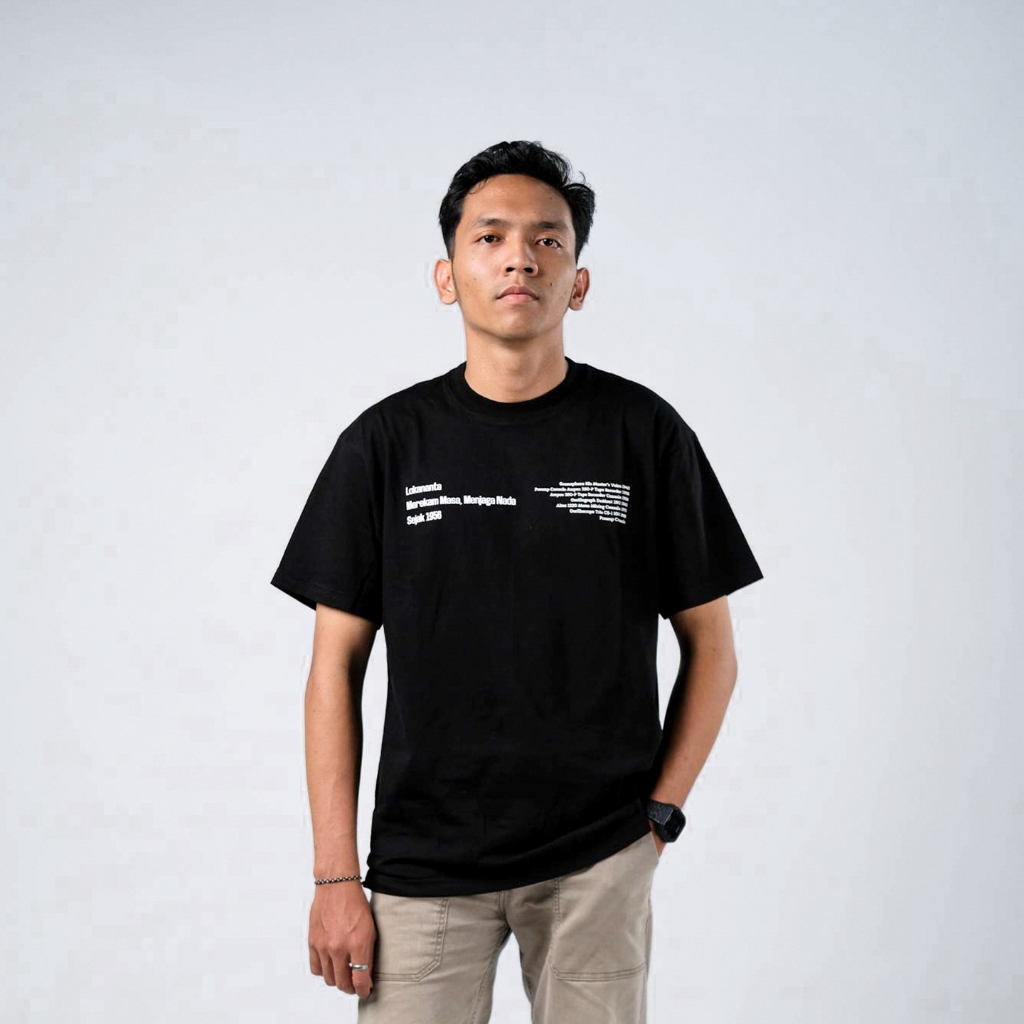 Kaos Lokananta - Official Merchandise Lokananta - Kaos Merekam Masa Lokananta - Kaos Pria Wanita Hit