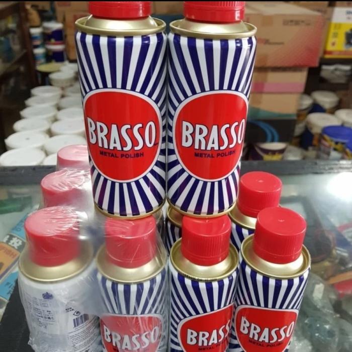 Brasso 200ml metal polish kuningan chrome tembaga stainless steel - brasso 200ml