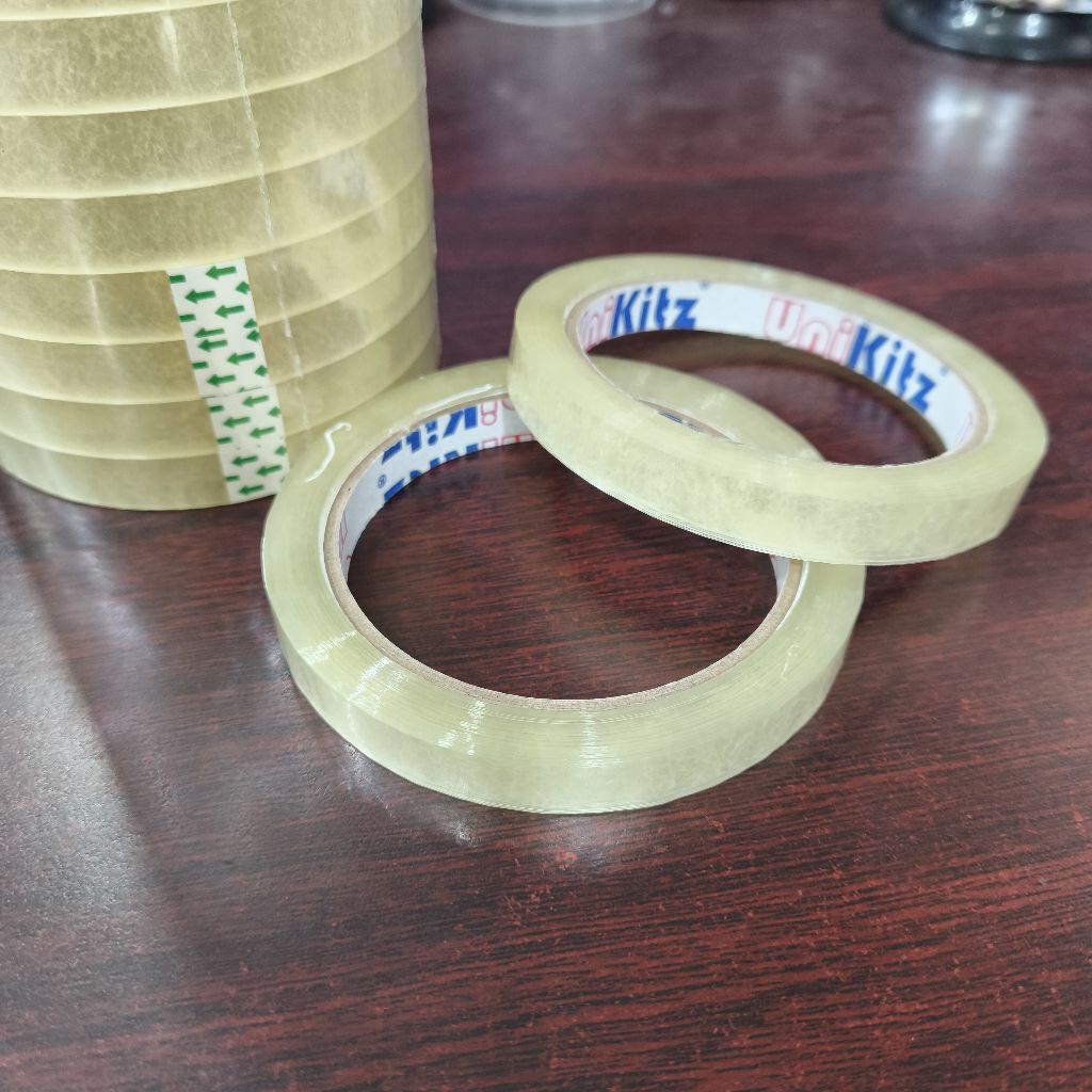 

Isolasi / Selotip / Lakban Bening Putih 1/2 inch (12 mm) x 75 yard