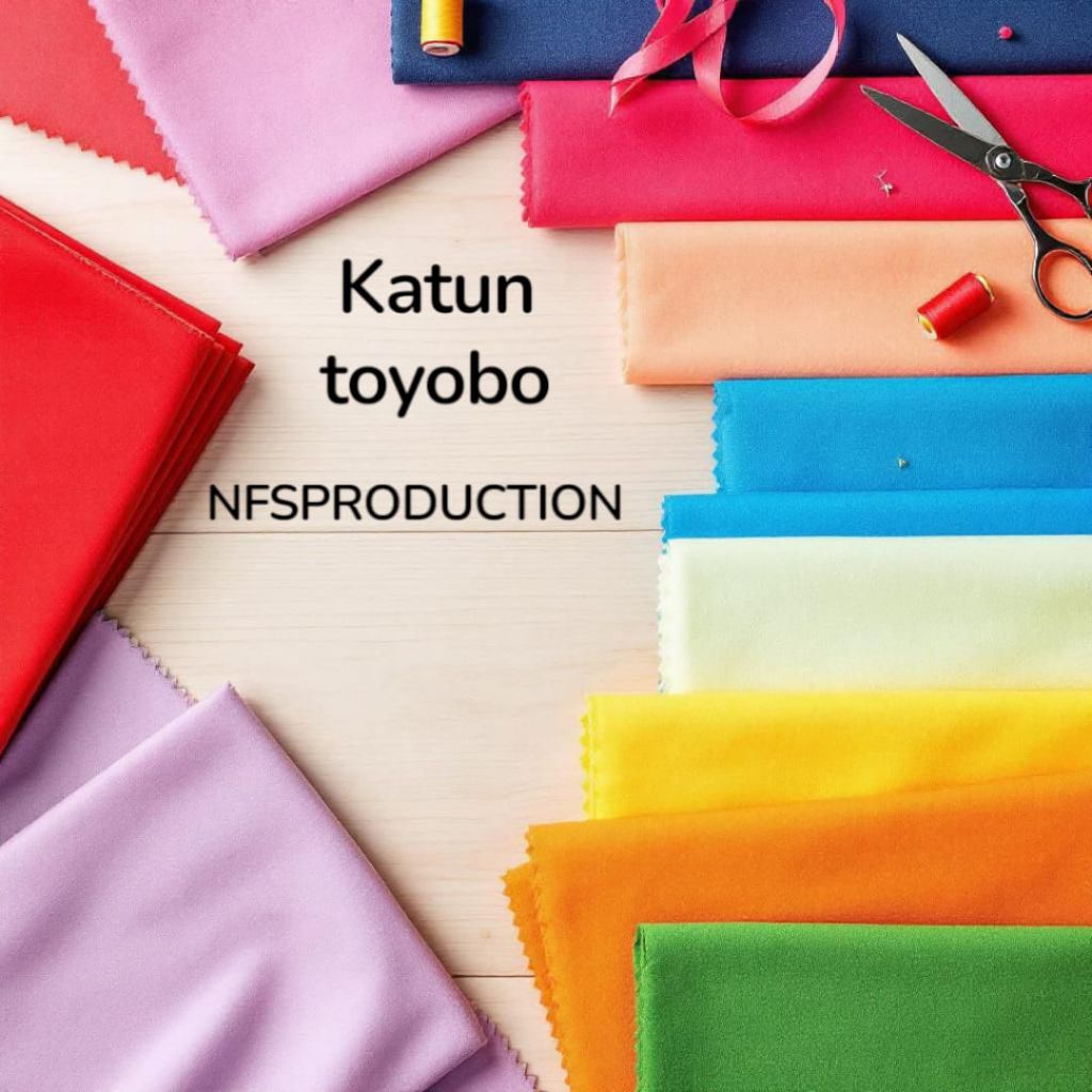 Varian setengah meter Kain Meteran Toyobo Super Premium Tojiro Katun Rapat GROSIR BAHAN