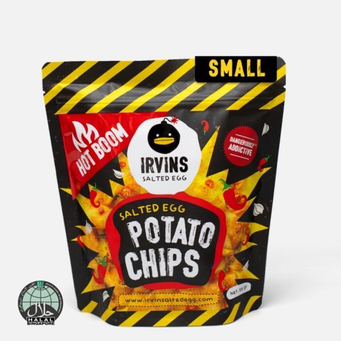 

IRVINS HOT BOOM Salted Egg Potato Chips Spicy 95g
