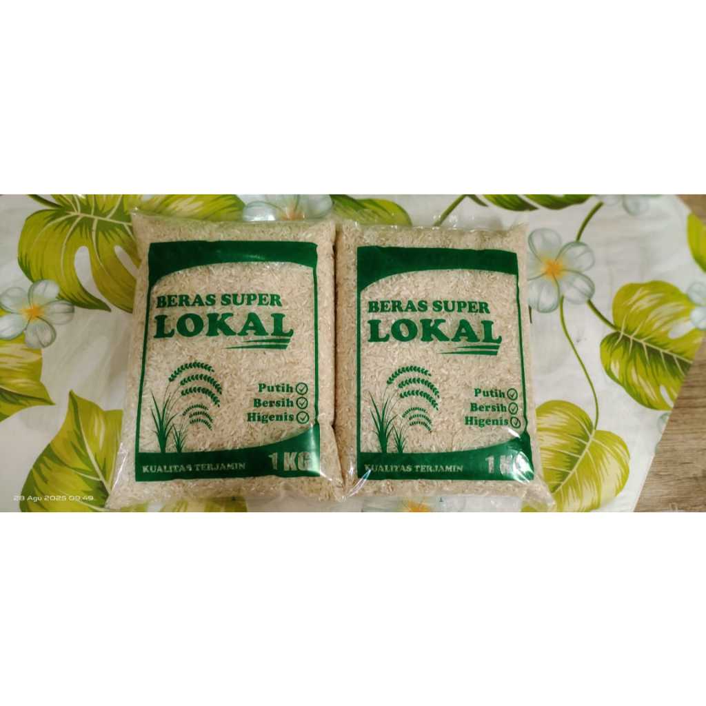 

Beras Lokal Putih Bersih Pulen Kemasan 1kg