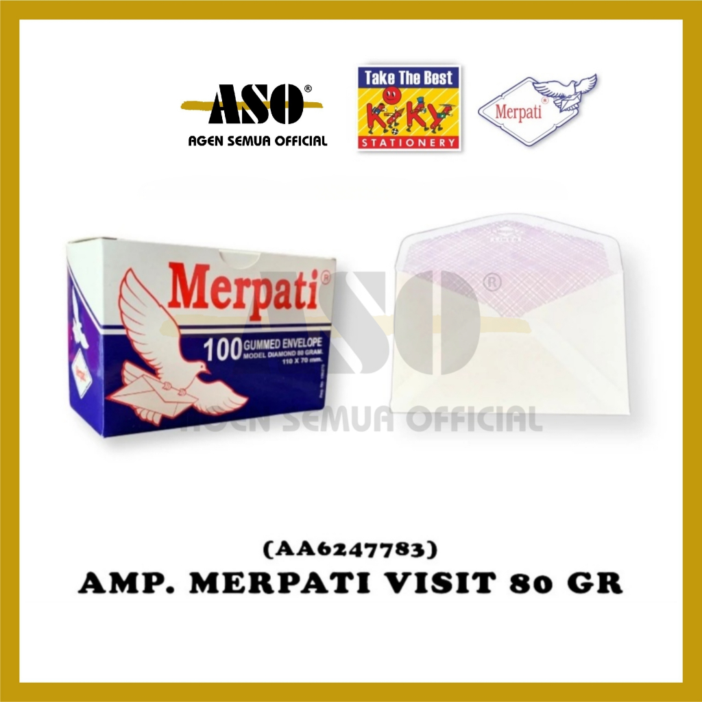 

KIKY Amplop kecil MERPATI amplop visit amplop undangan 110 x 70 mm Isi 100 Lembar PROMO !!!