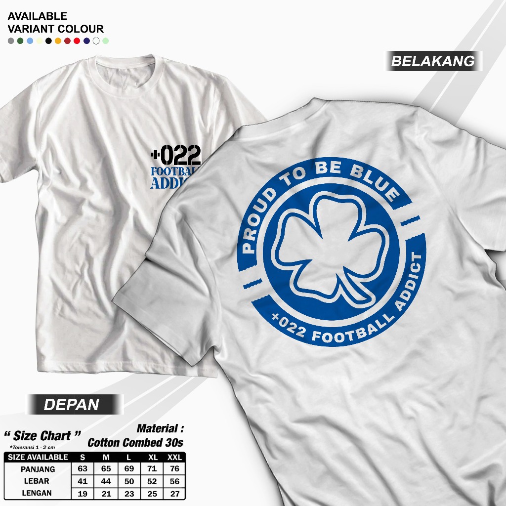 TSHIRT +022 FOOTBALL ADDICT BANDUNG | FATEBOYS