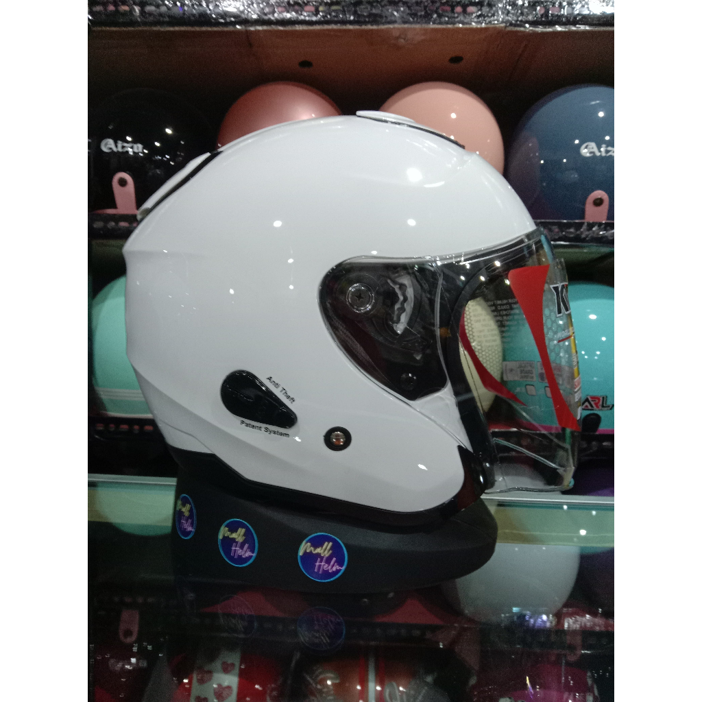 HELM HALFFACE KYT KYOTO KACA BENING BISA COD