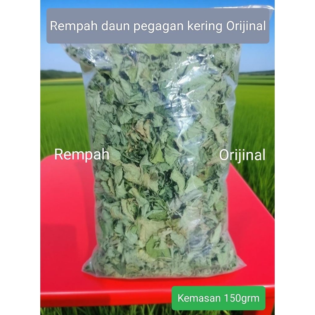 

Daun pegagan kering murni daun tanpa batang kemasan 150grm