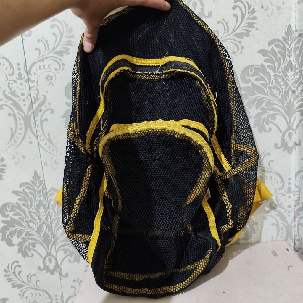 Tas ransel Jaring strawberry preloved