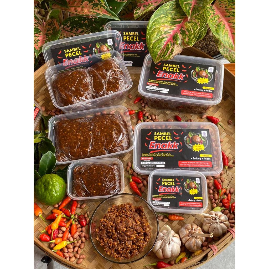 

Sambel Pecel Enakk Khas Blitar Kemasan 1 Kg