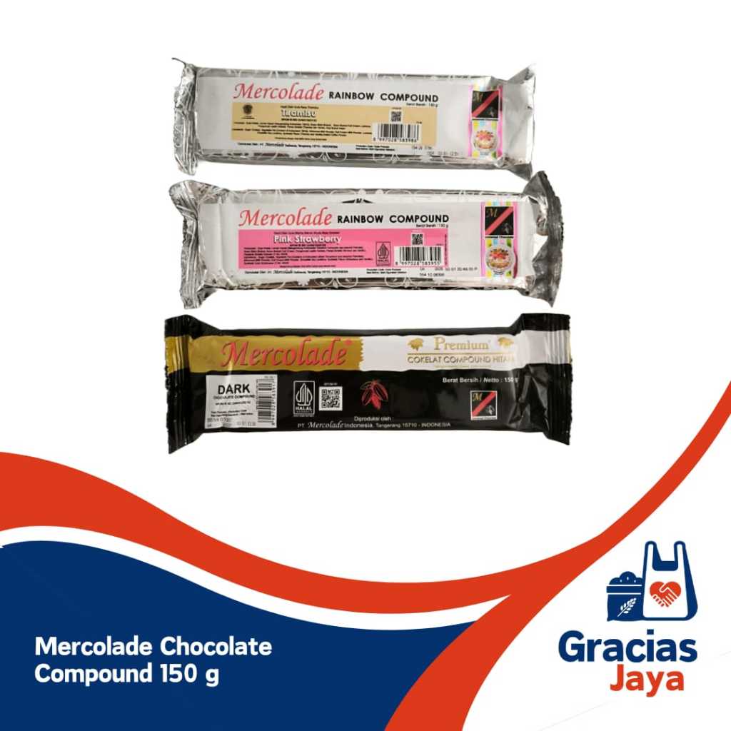 

Mercolade Coklat Compound coklat batang 150gram