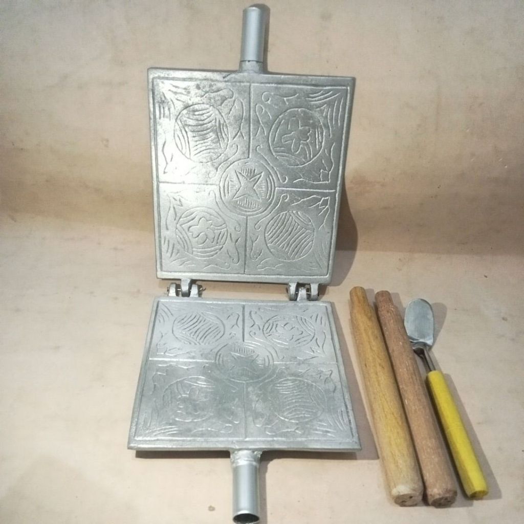 Cetakan Kue Jepit Semprong Gambir Gapit Tebal