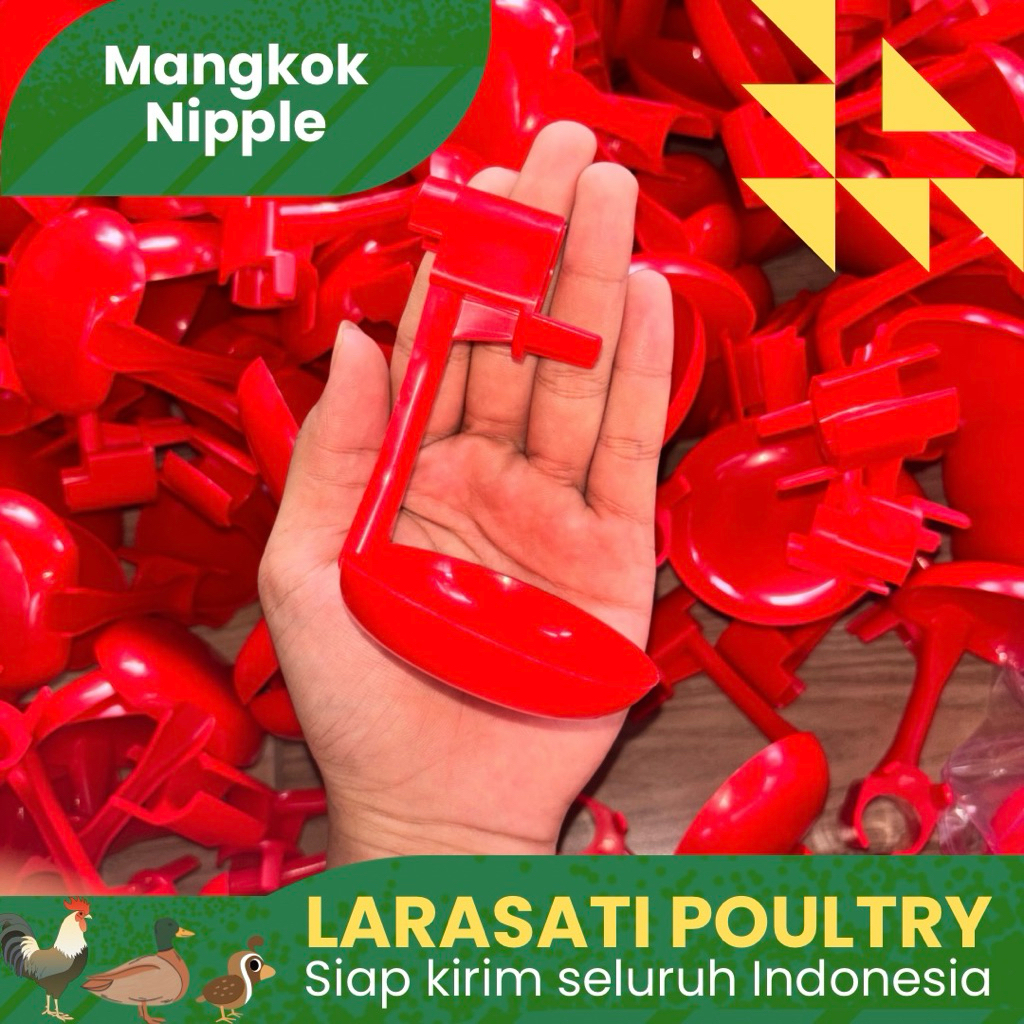 mangkok nipple puyuh | drip cup nipple puyuh | lepek nepel