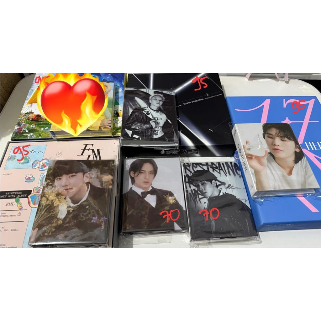 ALBUM SEVENTEEN CARAT VERSION (hoshi mingyu fml, woozi 17 rh, wonwoo HBD, shua be the sun)