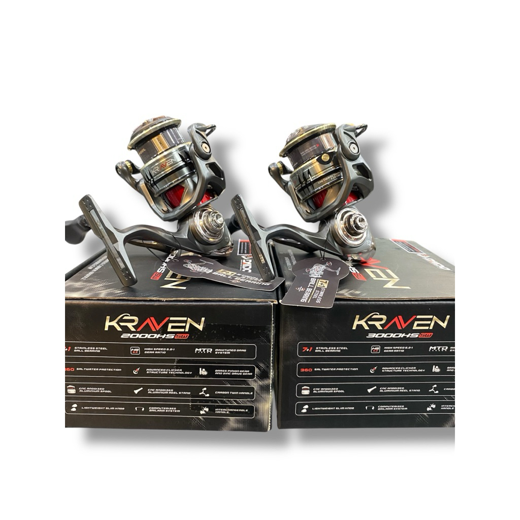 REEL DAIDO KRAVEN HS SW 1000,2000,3000 FREE DOUBLE HANDLE