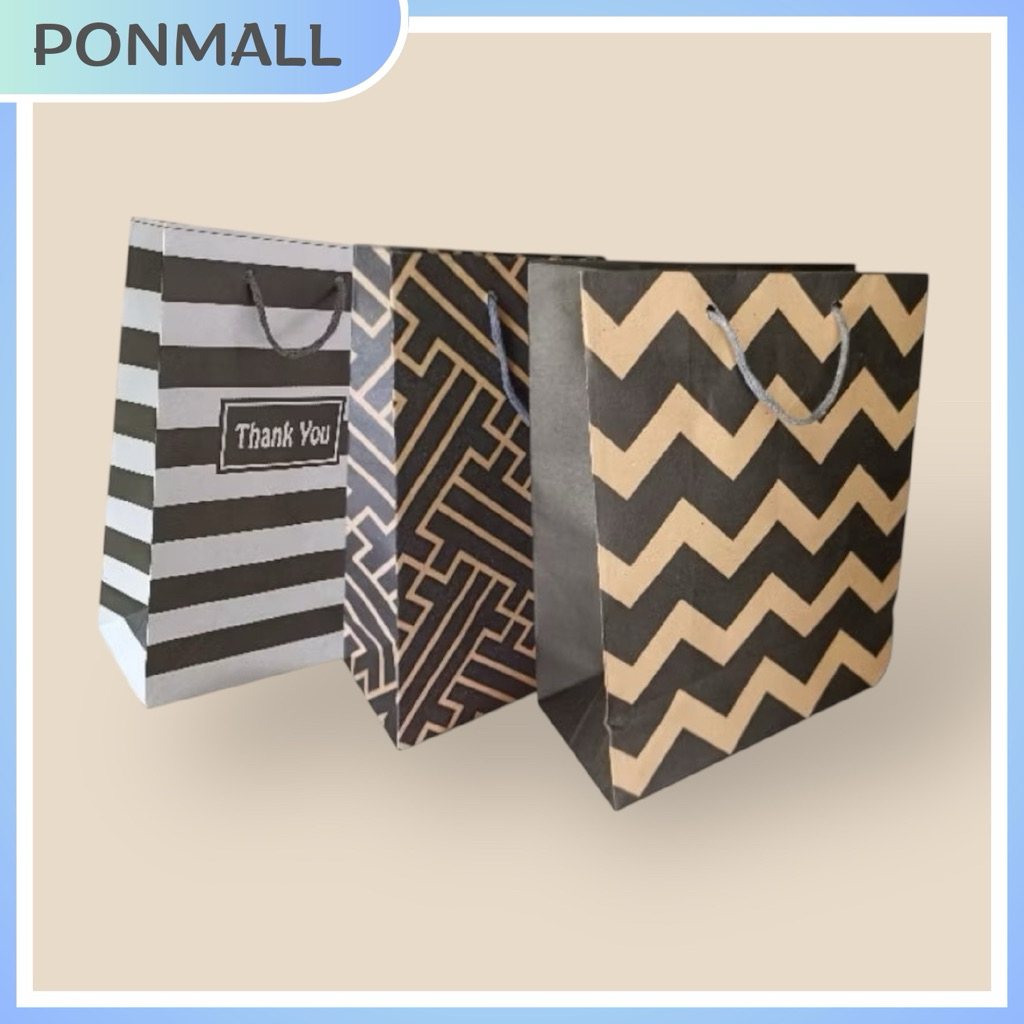 

[ READY ] Paperbag motif minimalis / tas hadiah / tas souvenir bahan kraft TEBAL paper bag 20x10x25 cm