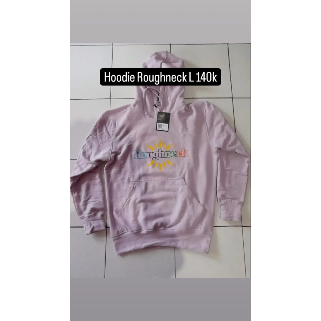 hoodie jaket Roughneck peach pink