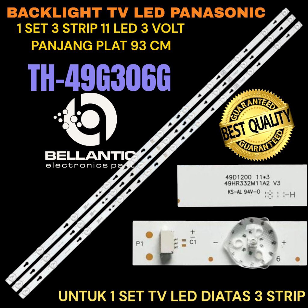 BACKLIGHT TV LED PANASONIC 49 INCH TH-49G306G BACKLIGHT TV LED 49 INCH