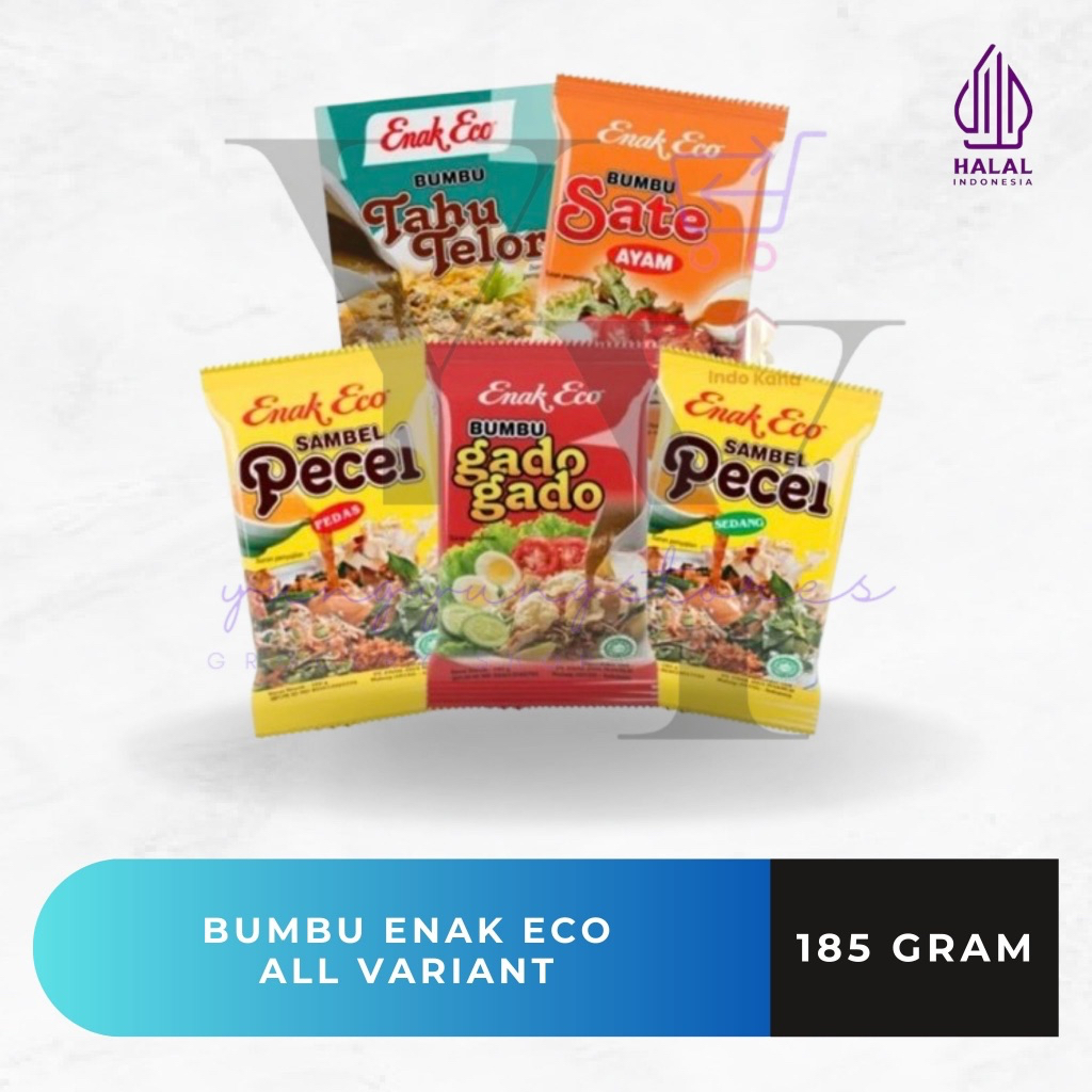 

Enak Eco Bumbu Pecel Pedas dan Sedang / Gado-Gado / Sate Ayam / Tahu Telor 185 gram