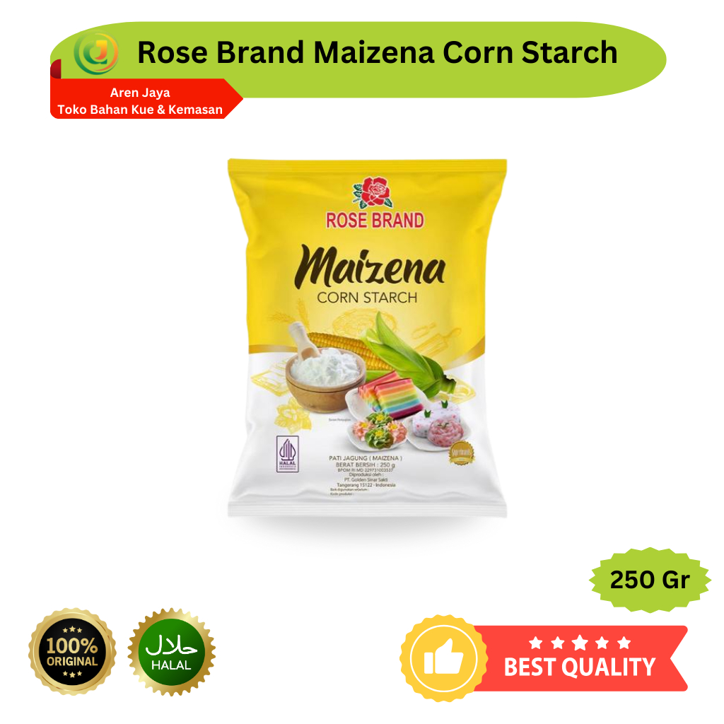

Rose Brand Maizena Maizenaku Corn Starch Pati Jagung 250 Gram Original