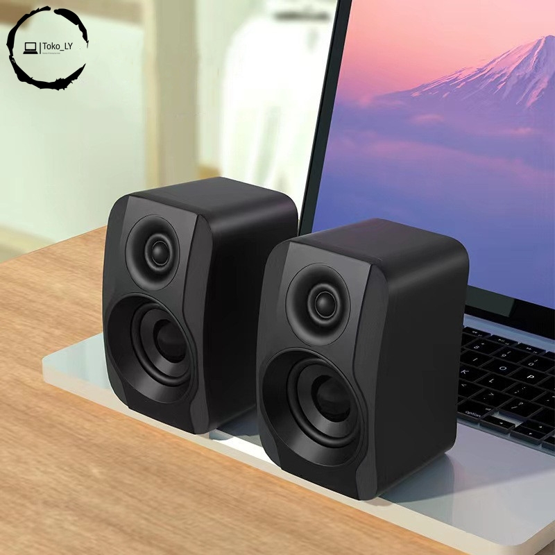 Speaker portabel subwoofer desktop/audio komputer untuk laptop dan PC, Monitor, TV, HP - 2051