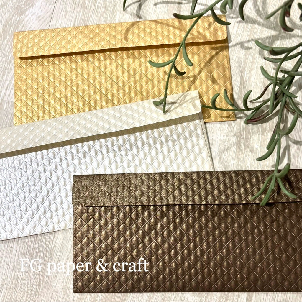 

Amplop Uang Panjang Diamond Embos 6pcs by fgpaper