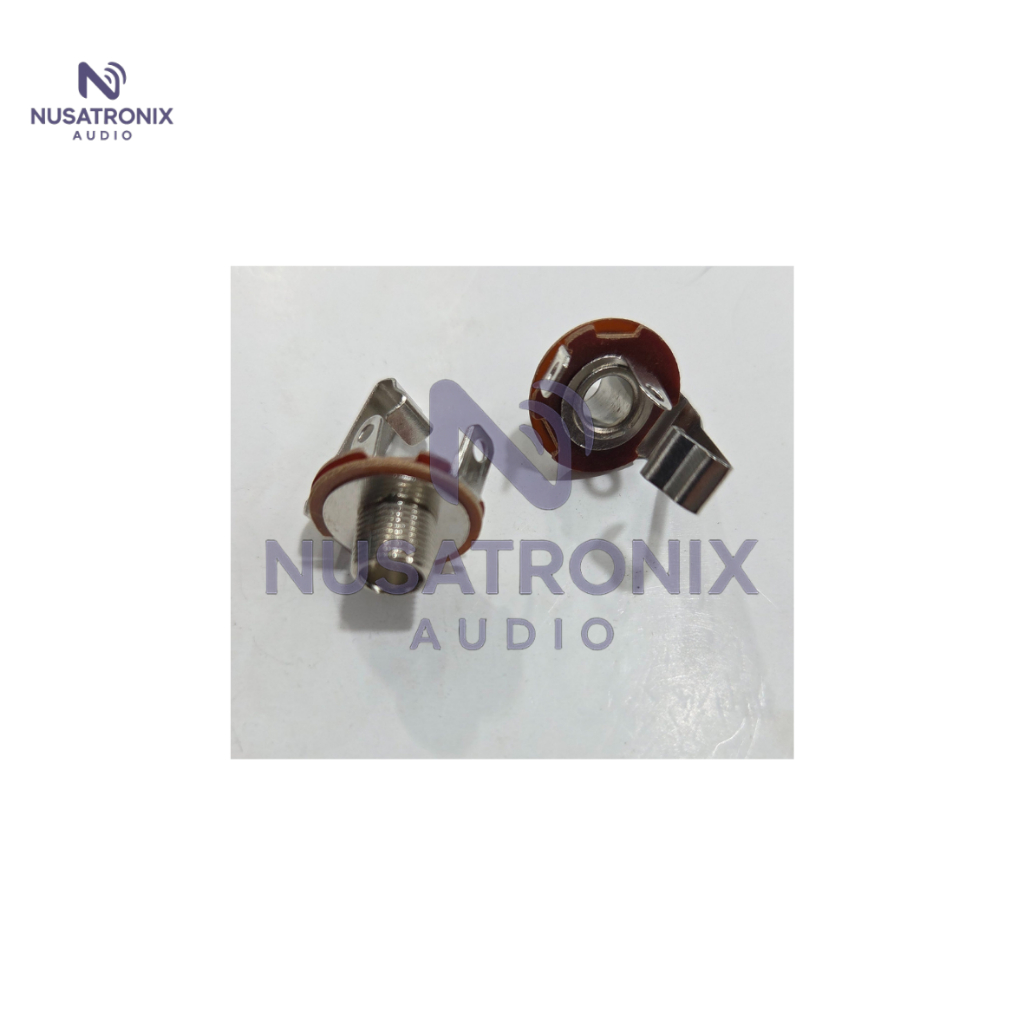 SOKET JACK AKAI MONO BESI BULAT 6.5MM / FEMALE SOKET JACK MICROPHONE MIC GITAR BASS BOX CHASIS